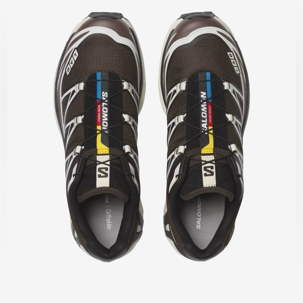 New Salomon XT-6 Black Coffee French Roast Colorway, Size 7.5 M / 8.5 W